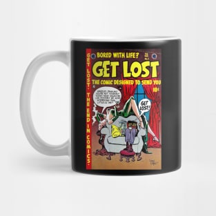 Get Lost Comics 1954, Vintage Comic Book Cover Art Mug